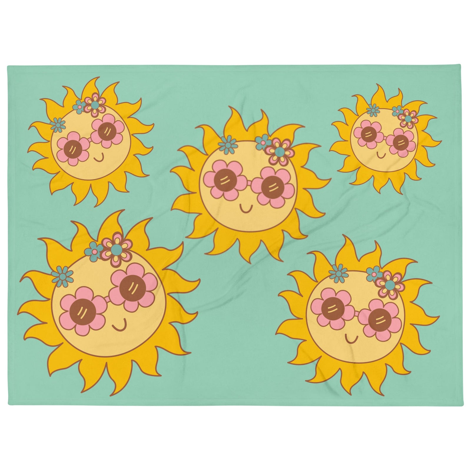 Stylish Sunburst Throw Blanket - Polendo Design