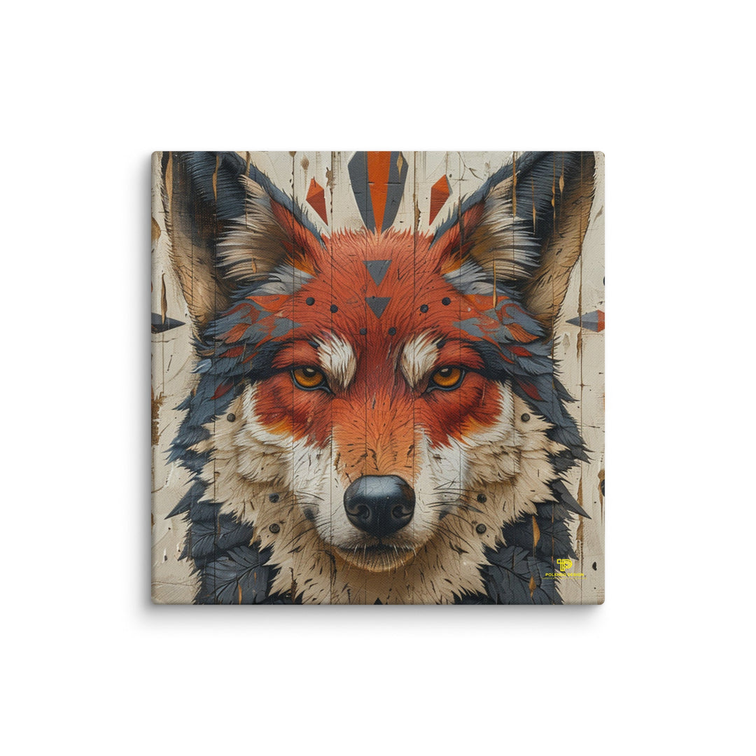 The Architect of Cunning Fox Canvas Wall Art - Polendo Design fox canvas wall art