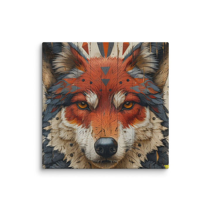 The Architect of Cunning Fox Canvas Wall Art - Polendo Design fox canvas wall art