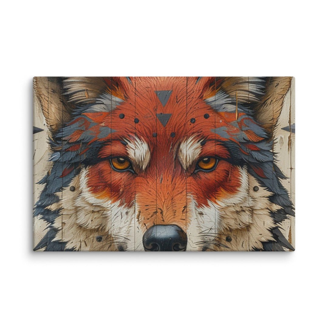 The Architect of Cunning Fox Canvas Wall Art - Polendo Design fox canvas wall art