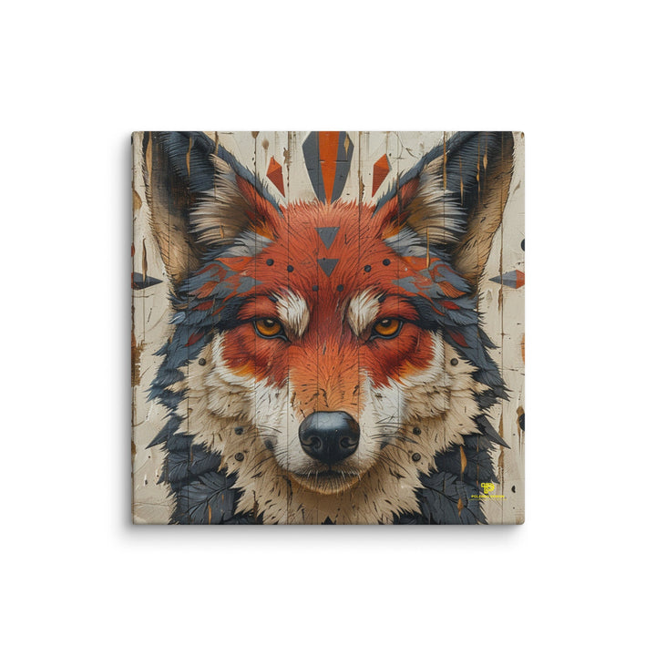 The Architect of Cunning Fox Canvas Wall Art - Polendo Design fox canvas wall art