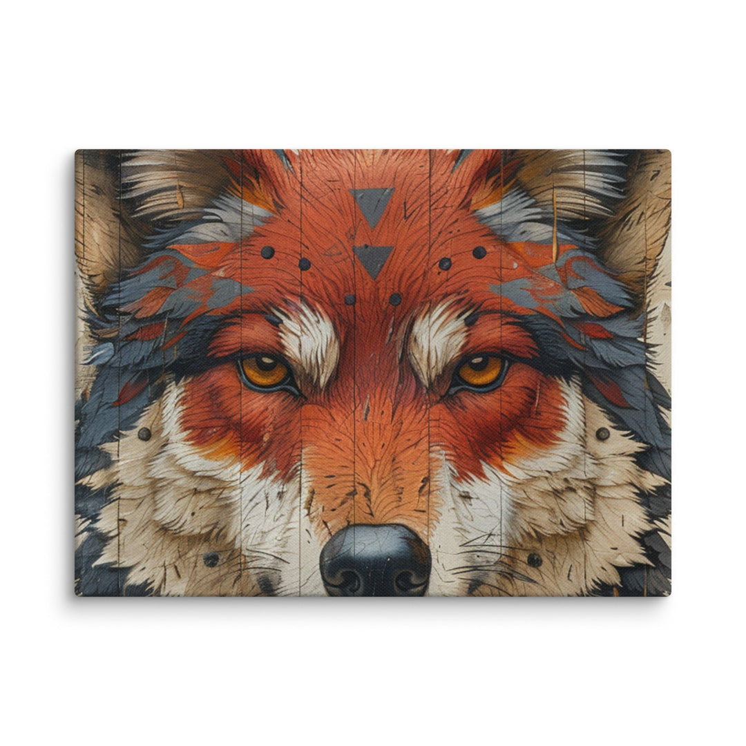 The Architect of Cunning Fox Canvas Wall Art - Polendo Design fox canvas wall art