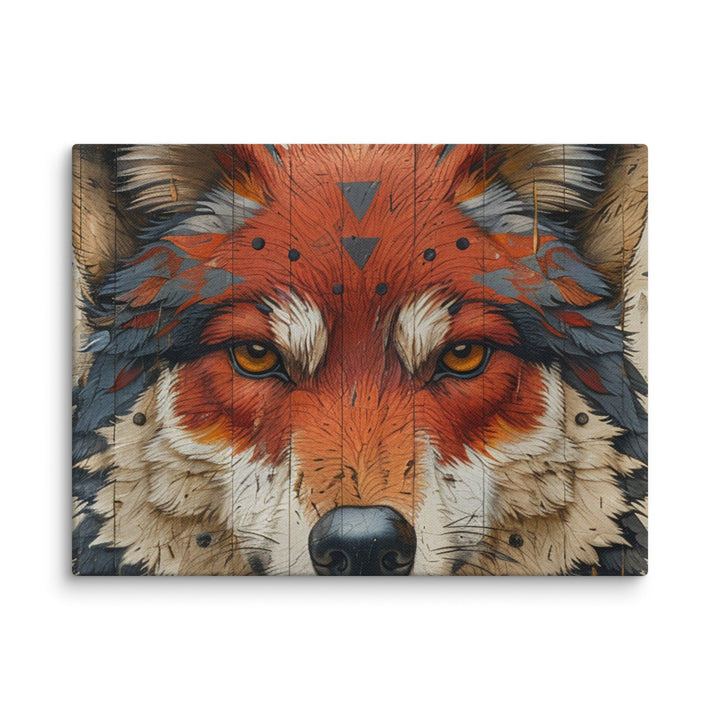 The Architect of Cunning Fox Canvas Wall Art - Polendo Design fox canvas wall art