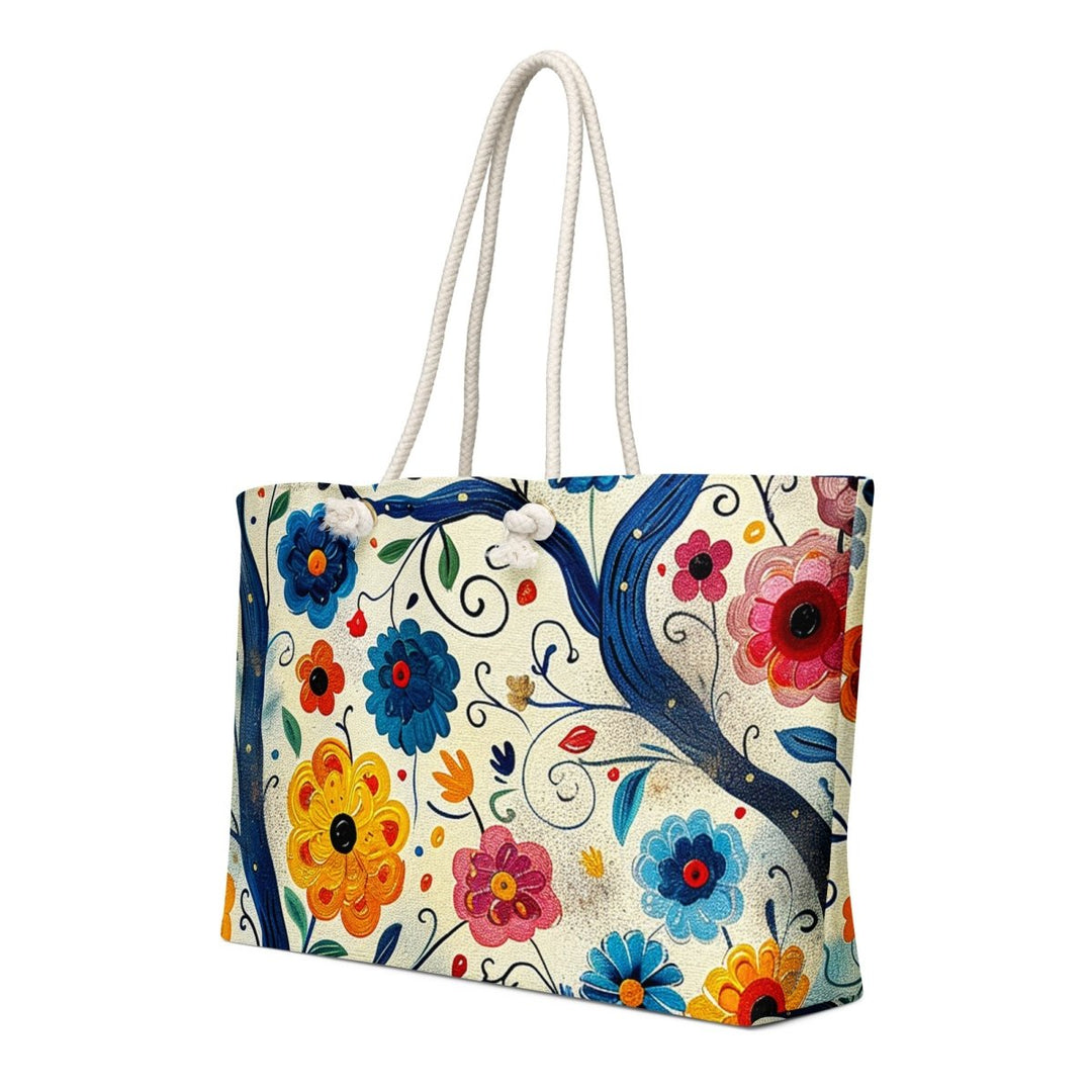 Midnight Garden Walk Oversized Weekender Bag - Polendo Design Midnight Garden Walk oversized weekender bag