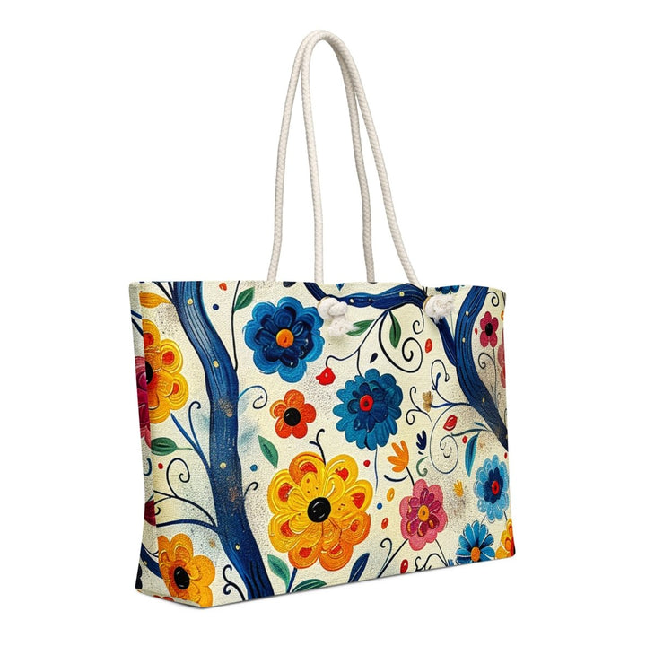 Midnight Garden Walk Oversized Weekender Bag - Polendo Design Midnight Garden Walk oversized weekender bag