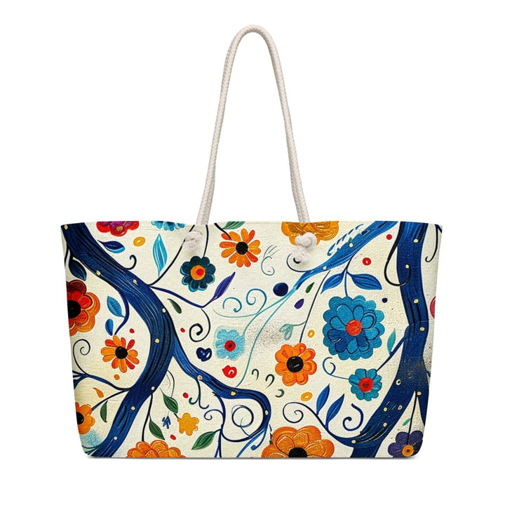 Midnight Garden Walk Oversized Weekender Bag - Polendo Design Midnight Garden Walk oversized weekender bag