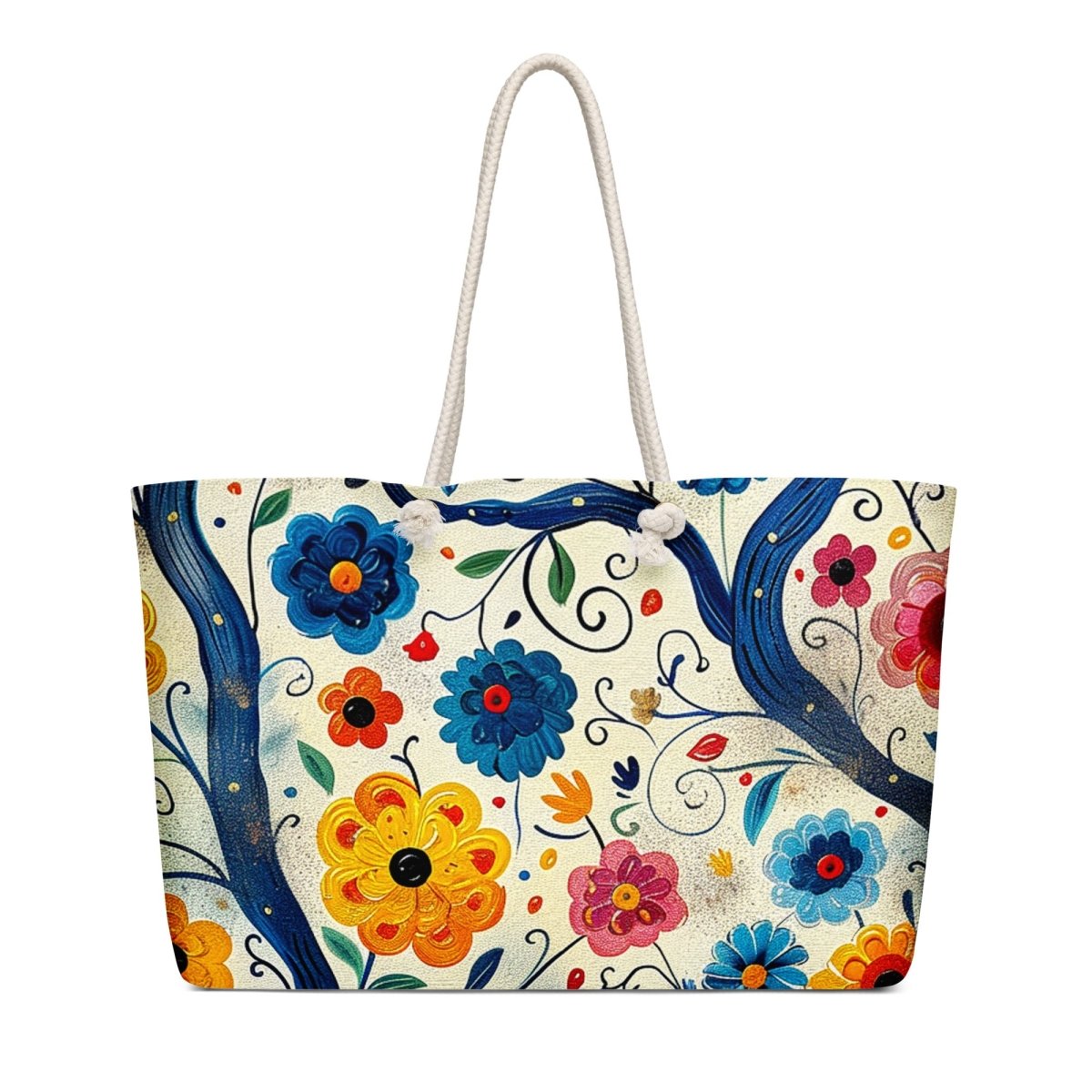 Midnight Garden Walk Oversized Weekender Bag - Polendo Design Midnight Garden Walk oversized weekender bag