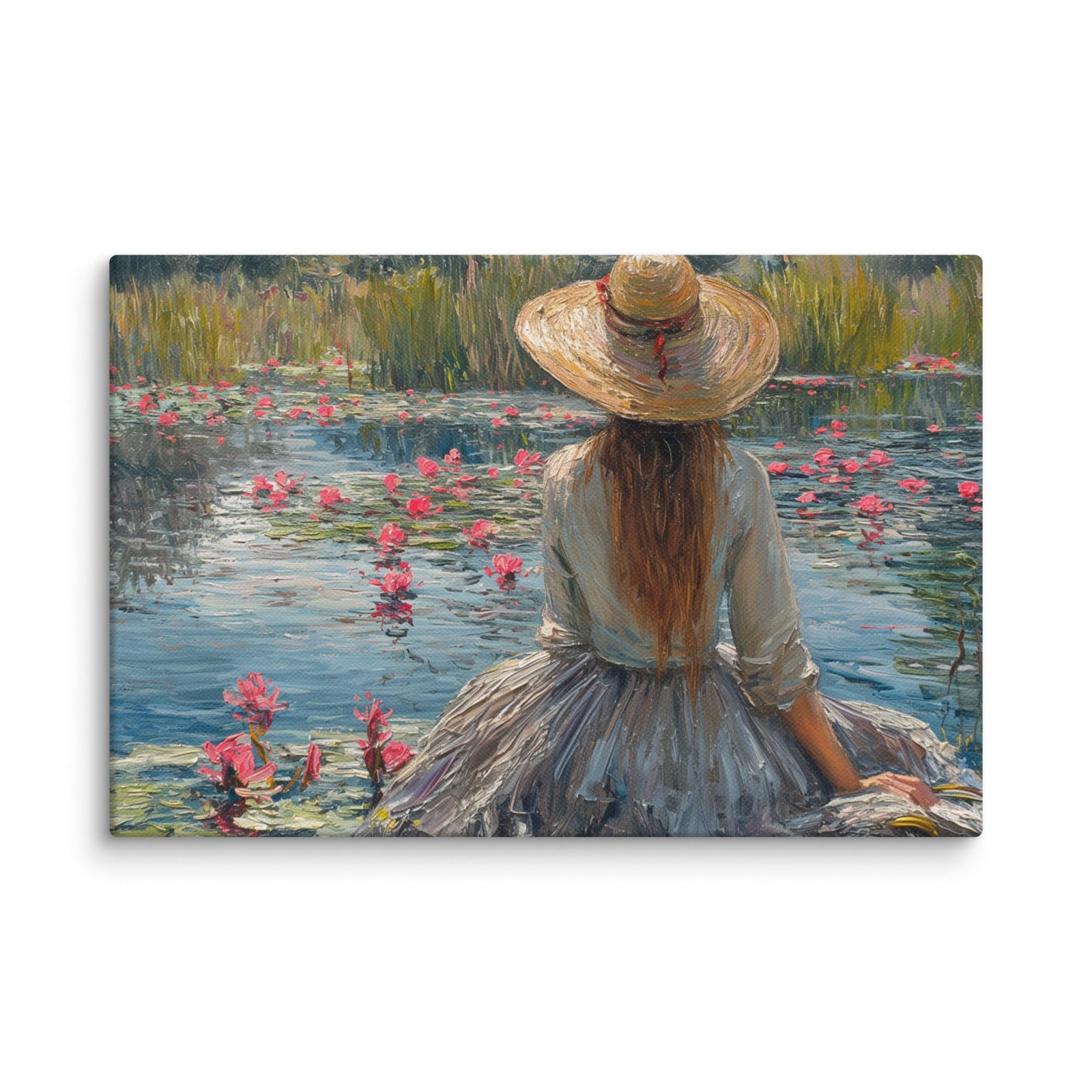 The Scent of Summer Impressionist Summer Canvas Wall Art - Polendo Design impressionist summer canvas wall art