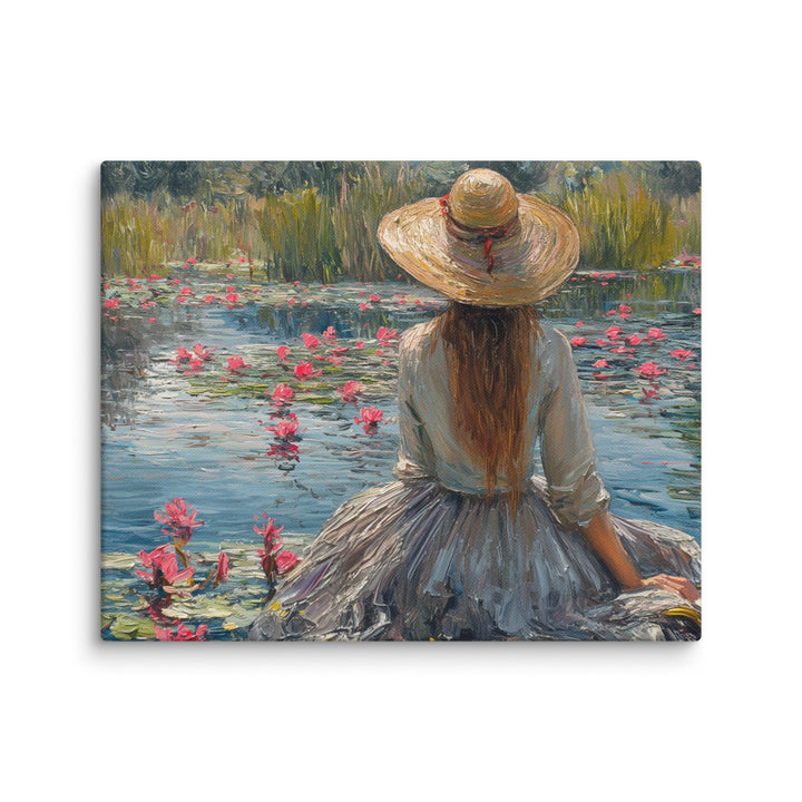 The Scent of Summer Impressionist Summer Canvas Wall Art - Polendo Design impressionist summer canvas wall art