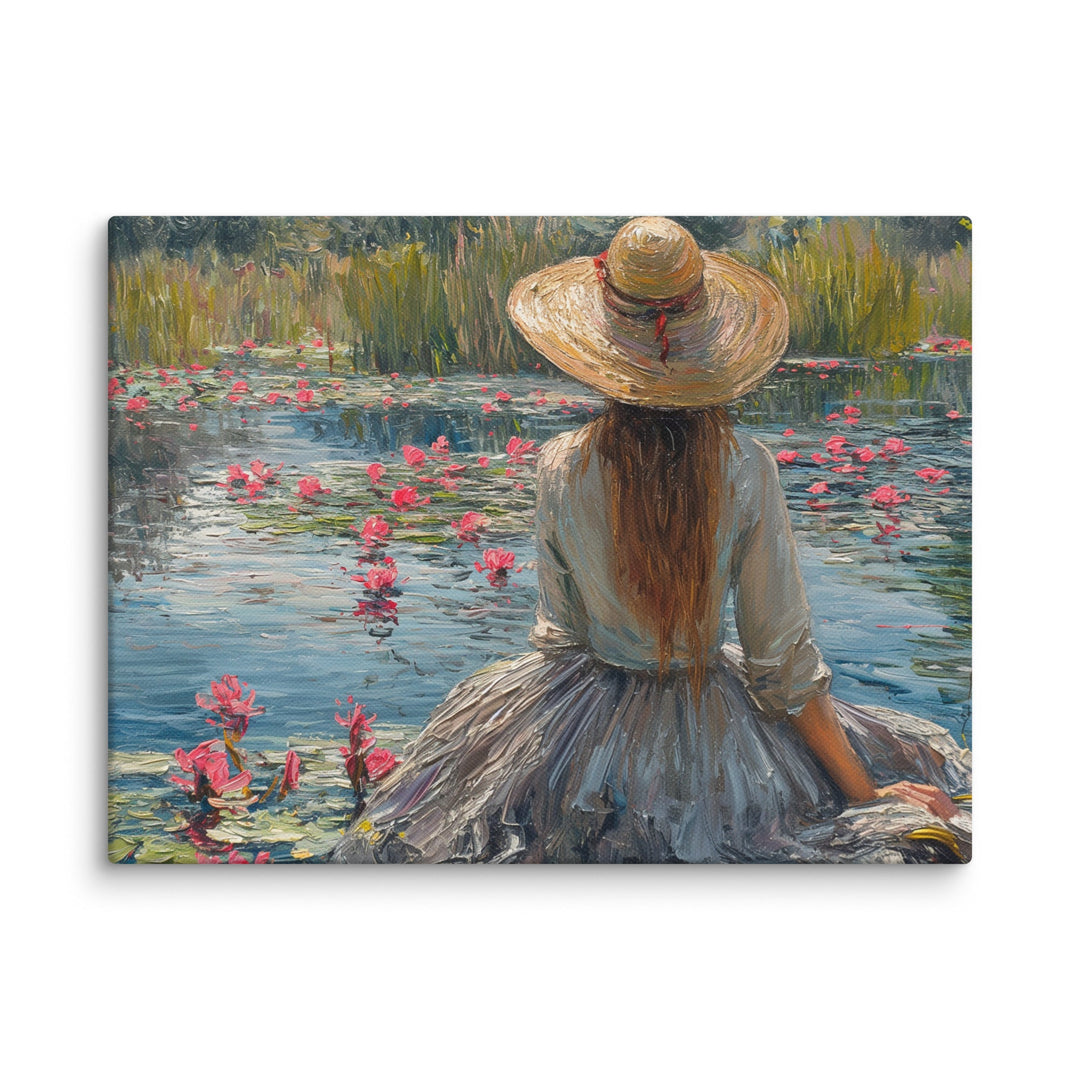 The Scent of Summer Impressionist Summer Canvas Wall Art - Polendo Design impressionist summer canvas wall art