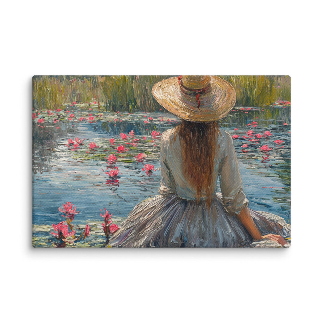 The Scent of Summer Impressionist Summer Canvas Wall Art - Polendo Design impressionist summer canvas wall art