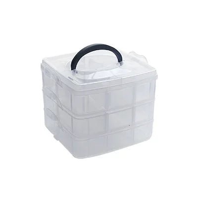 Transparent Storage Box (3-Tier) – Organizer for Washi Tape &amp; Stationery - Polendo Design transparent storage box