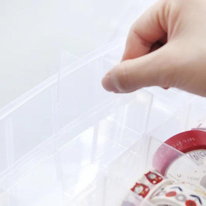 Transparent Storage Box (3-Tier) – Organizer for Washi Tape &amp; Stationery - Polendo Design transparent storage box