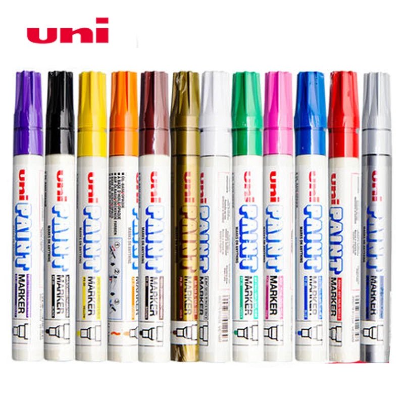 UNI Permanent Paint Marker – Fine Tip, Assorted Colors - Polendo Design