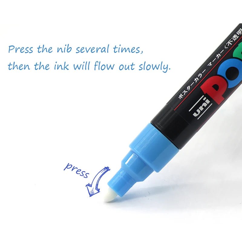 UNI POSCA PC-5M Medium Tip Paint Marker (Water-Based) - Polendo Design