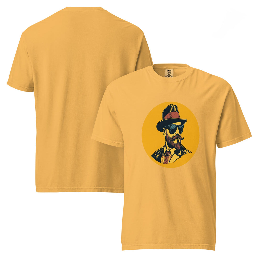 Polendo Vintage Gold Character Heavyweight T-Shirt - Polendo Design polendo vintage gold character heavyweight t-shirt