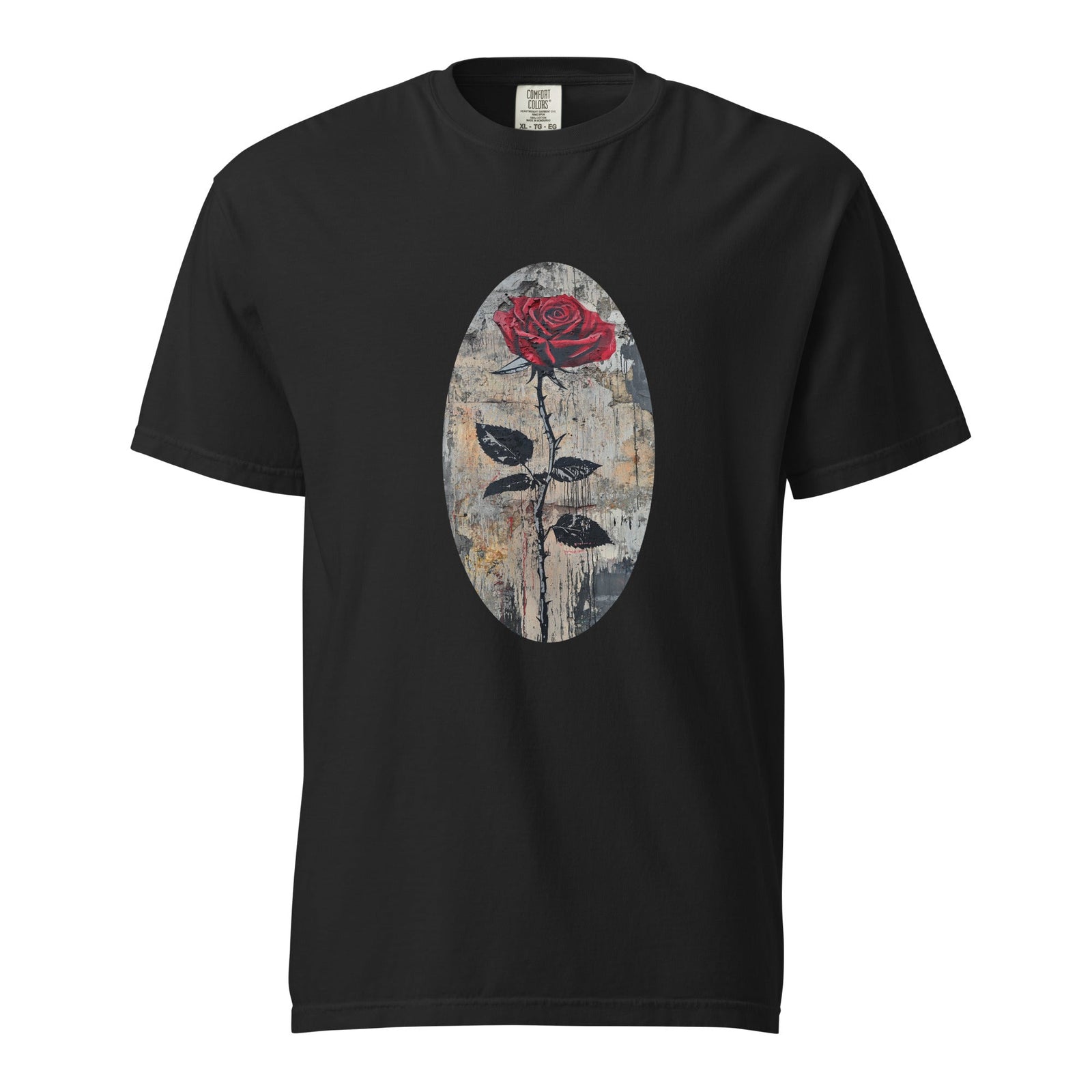 Polendo Crimson Ruin Heavyweight T-Shirt - Polendo Design polendo crimson ruin heavyweight t-shirt