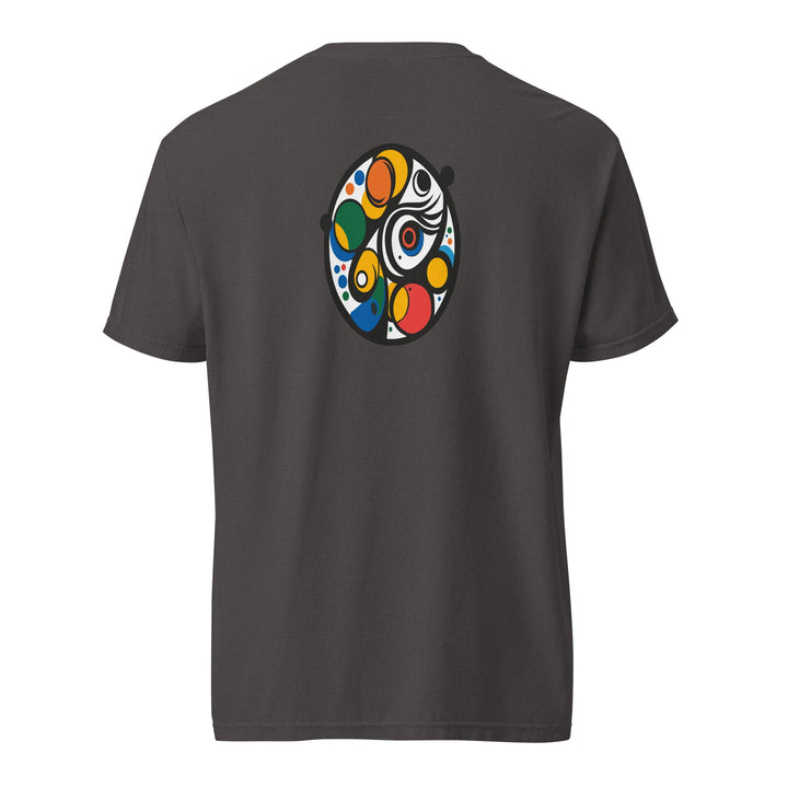 Polendo Orbit Pulse Front &amp; Back Print Heavyweight T-Shirt - Polendo Design polendo orbit pulse front and back print t-shirt
