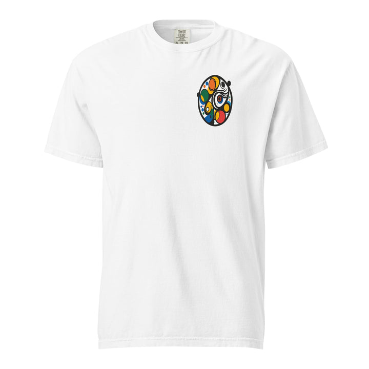 Polendo Orbit Pulse Front &amp; Back Print Heavyweight T-Shirt - Polendo Design polendo orbit pulse front and back print t-shirt