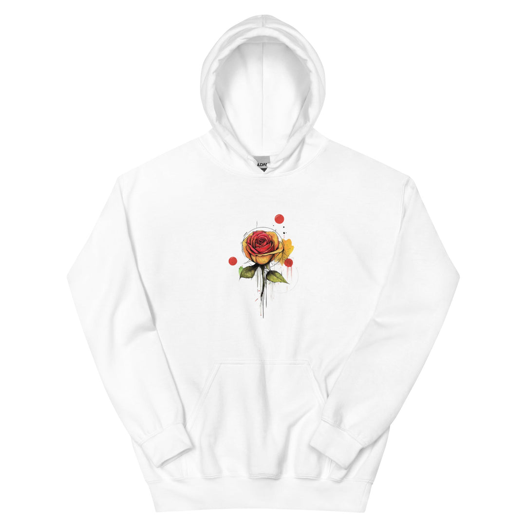 "A touch of Rose" Unique Hoodie - Polendo Design rose graphic hoodie rose graphic hoodie