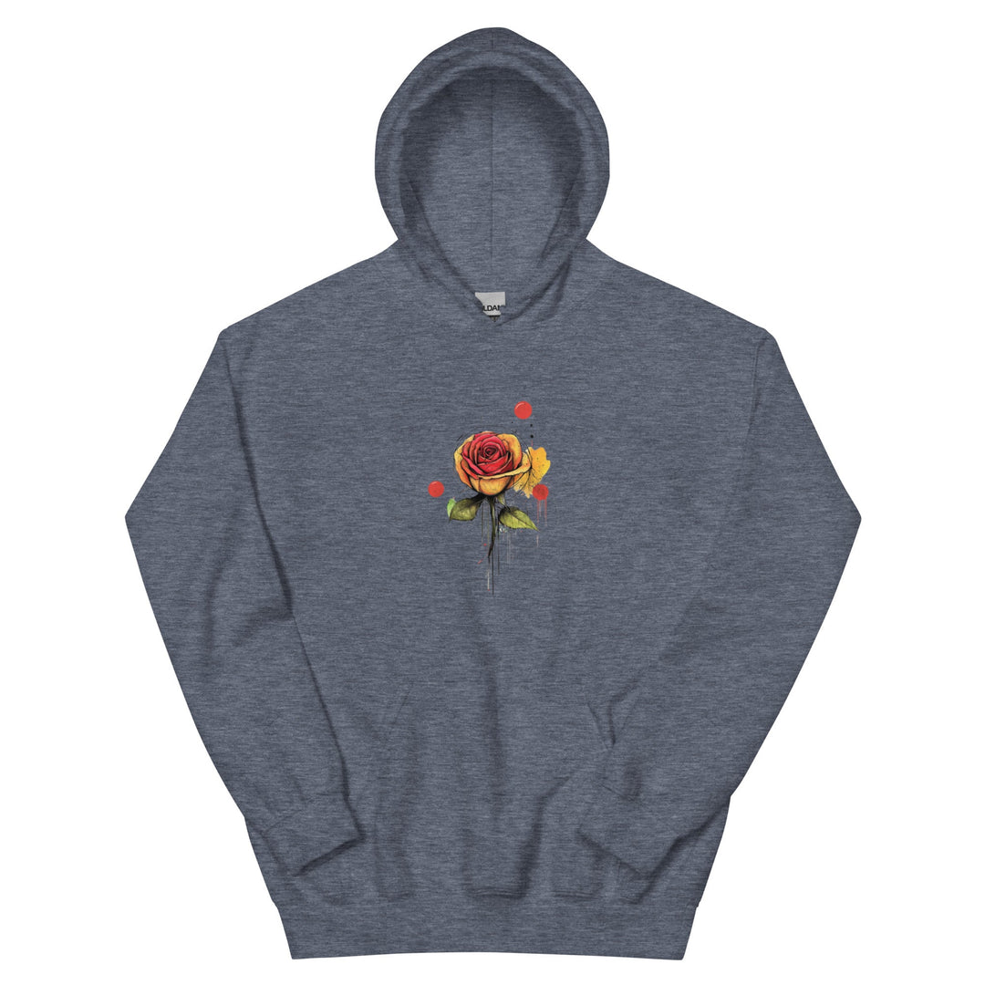 "A touch of Rose" Unique Hoodie - Polendo Design rose graphic hoodie rose graphic hoodie