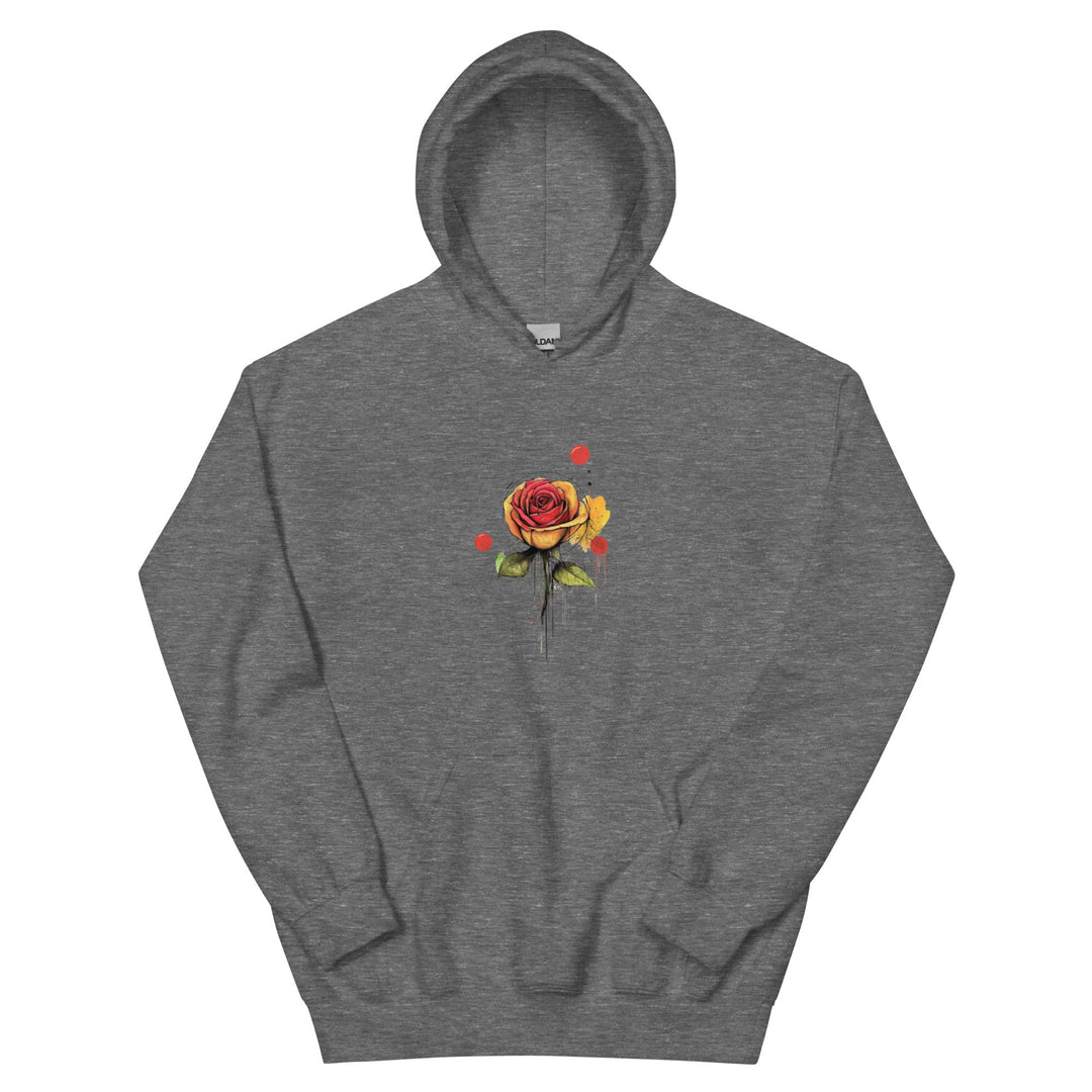 "A touch of Rose" Unique Hoodie - Polendo Design rose graphic hoodie rose graphic hoodie