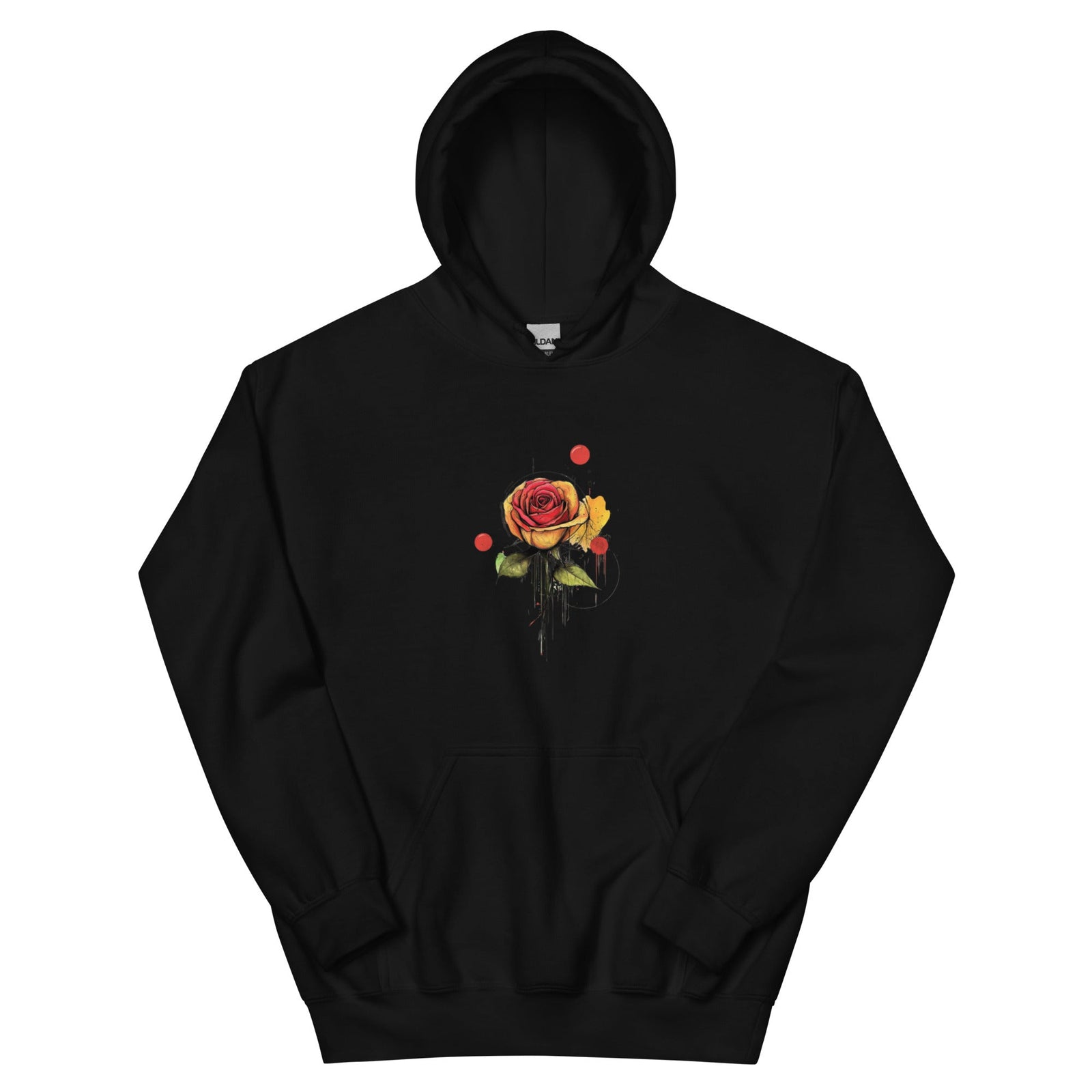 "A touch of Rose" Unique Hoodie - Polendo Design rose graphic hoodie rose graphic hoodie