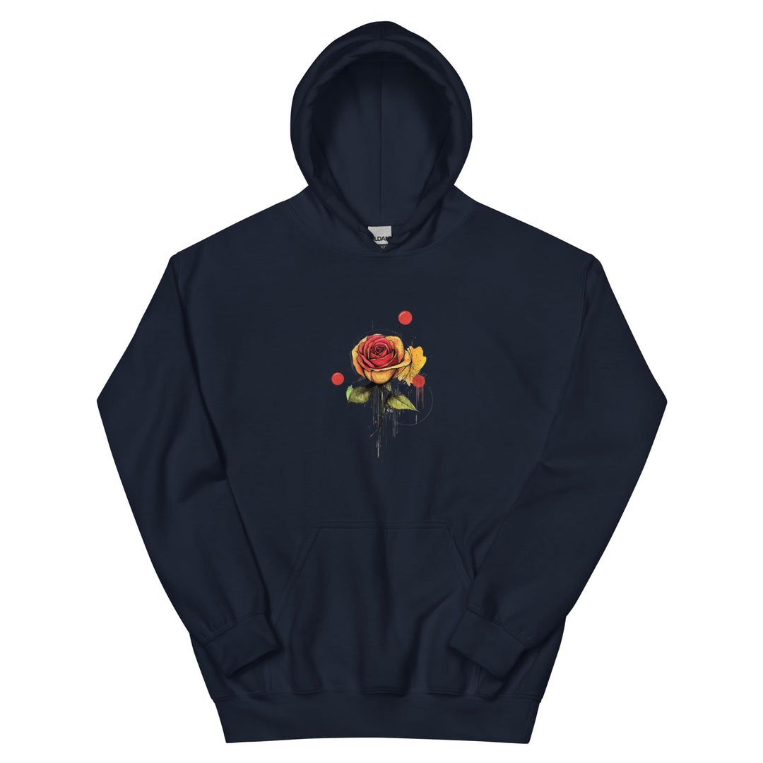 "A touch of Rose" Unique Hoodie - Polendo Design rose graphic hoodie rose graphic hoodie