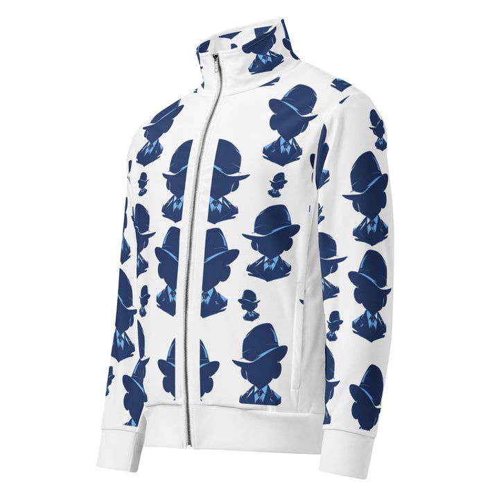 Agent Blue Unisex Track Jacket for Everyday Wear - Polendo Design agent blue unisex track jacket