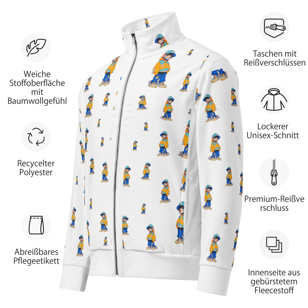 Timmy Unisex Track Jacket for Everyday Wear - Polendo Design timmy unisex track jacket
