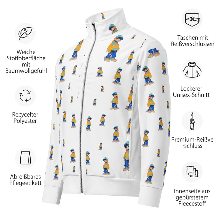 Timmy Unisex Track Jacket for Everyday Wear - Polendo Design timmy unisex track jacket