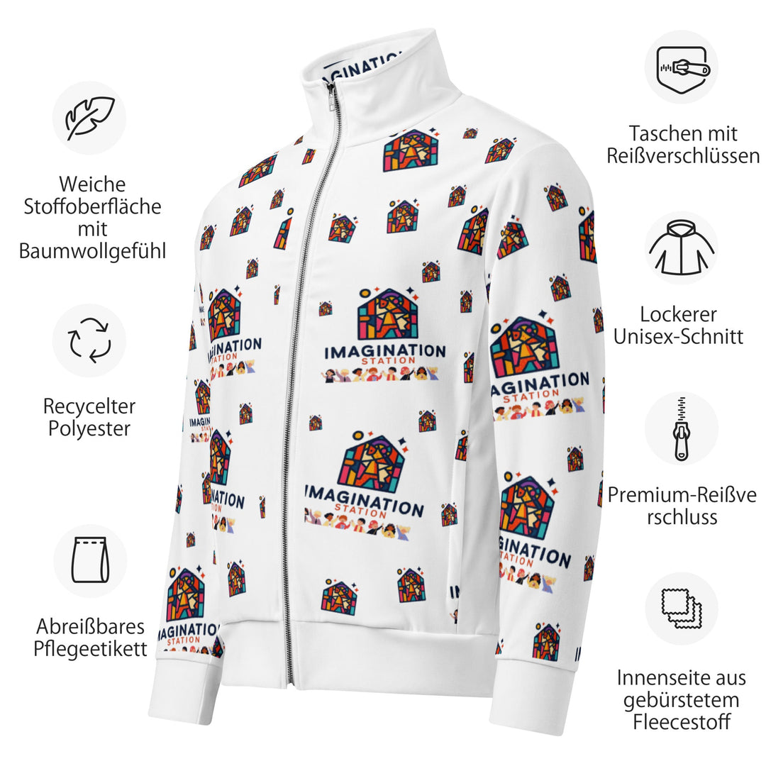 Imagination Station Unisex Track Jacket for Everyday Wear - Polendo Design imagination station unisex track jacket
