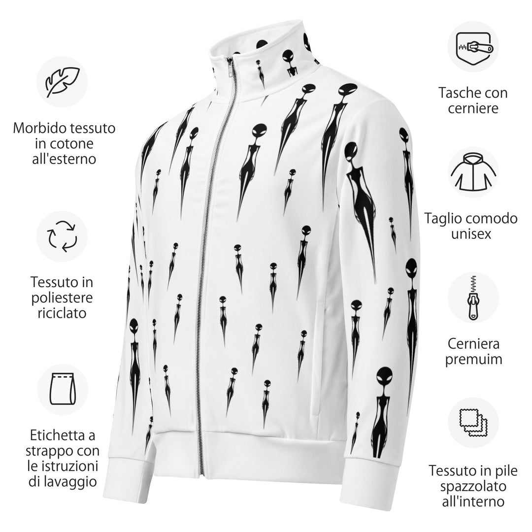 In Thought Unisex Track Jacket for Everyday Wear - Polendo Design in thought unisex track jacket