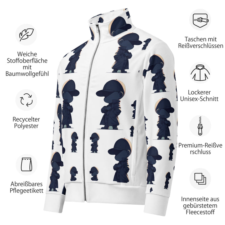Agent G Unisex Track Jacket for Everyday Wear - Polendo Design agent g unisex track jacket