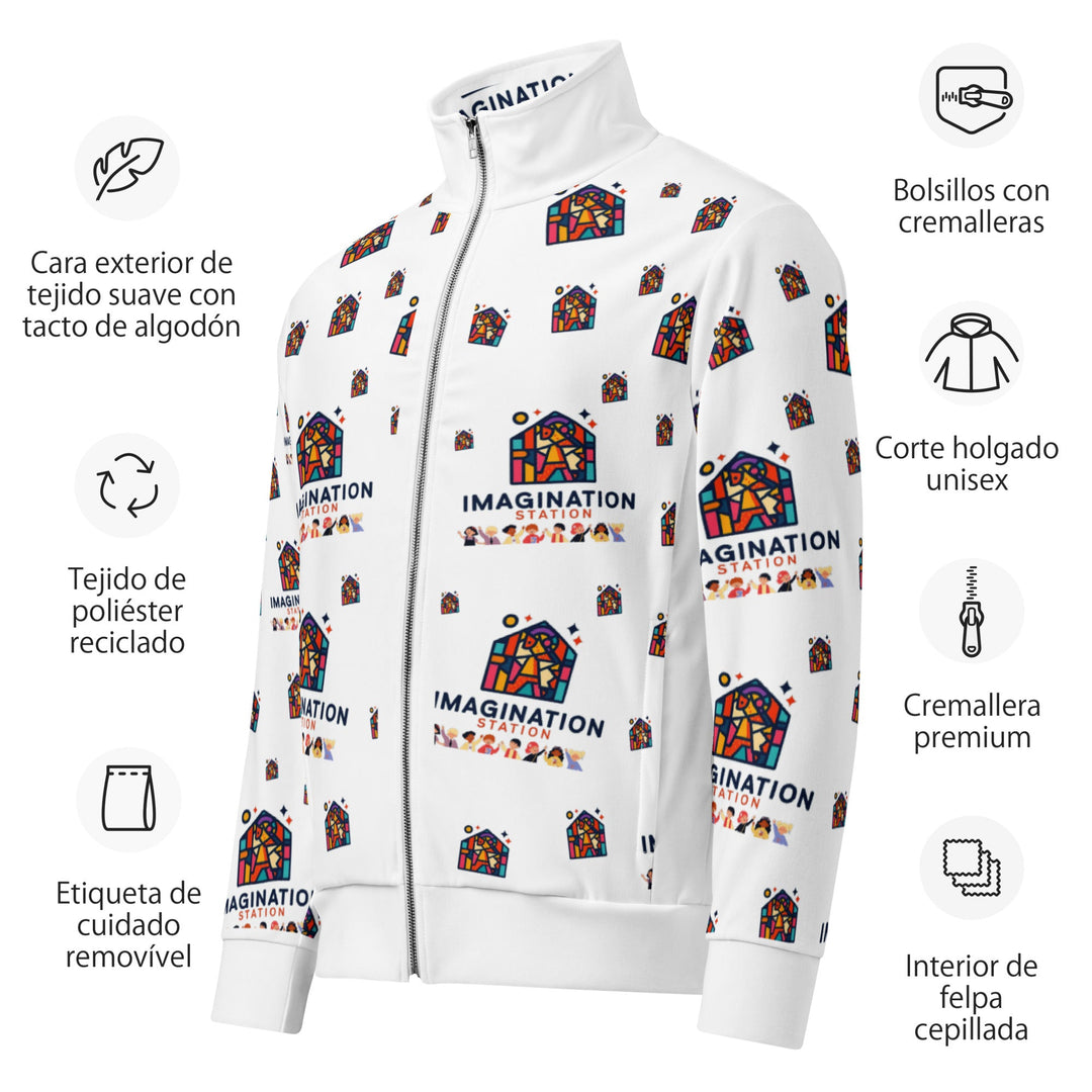 Imagination Station Unisex Track Jacket for Everyday Wear - Polendo Design imagination station unisex track jacket