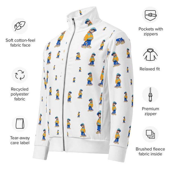Timmy Unisex Track Jacket for Everyday Wear - Polendo Design timmy unisex track jacket