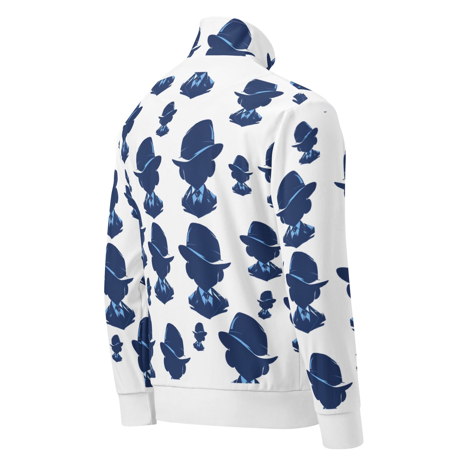 Agent Blue Unisex Track Jacket for Everyday Wear - Polendo Design agent blue unisex track jacket