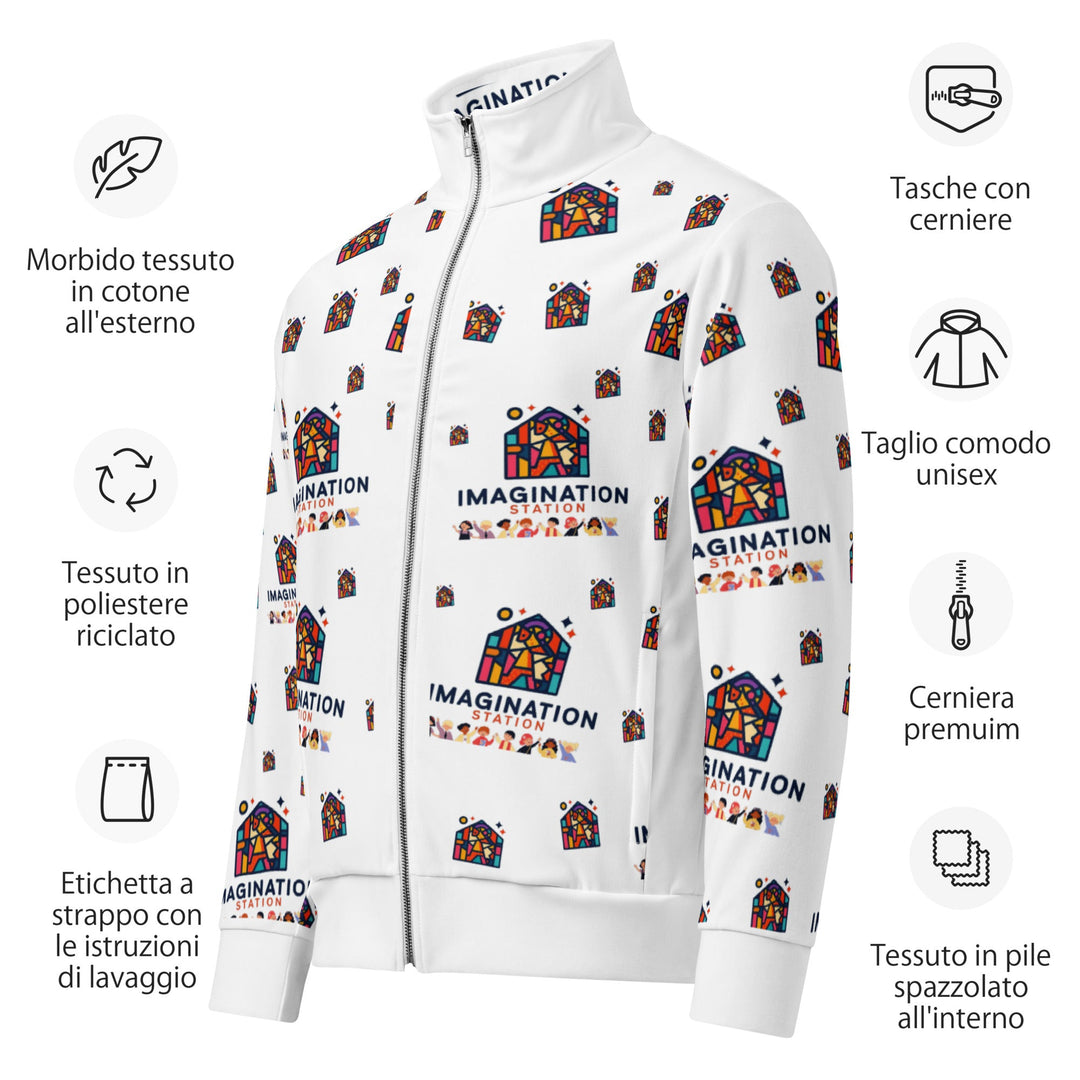 Imagination Station Unisex Track Jacket for Everyday Wear - Polendo Design imagination station unisex track jacket