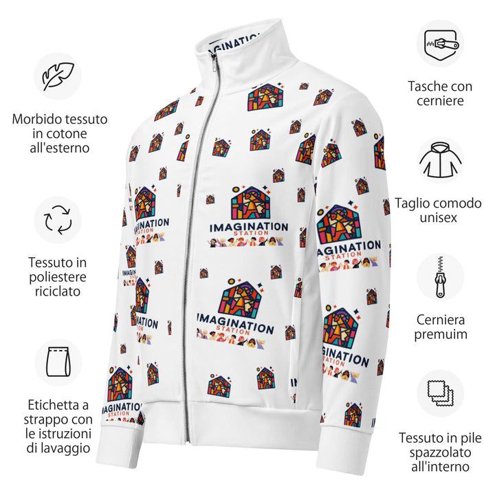 Imagination Station Unisex Track Jacket for Everyday Wear - Polendo Design imagination station unisex track jacket