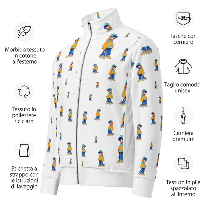 Timmy Unisex Track Jacket for Everyday Wear - Polendo Design timmy unisex track jacket