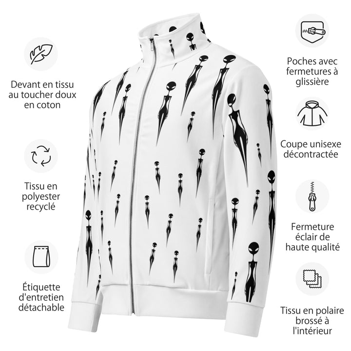 In Thought Unisex Track Jacket for Everyday Wear - Polendo Design in thought unisex track jacket