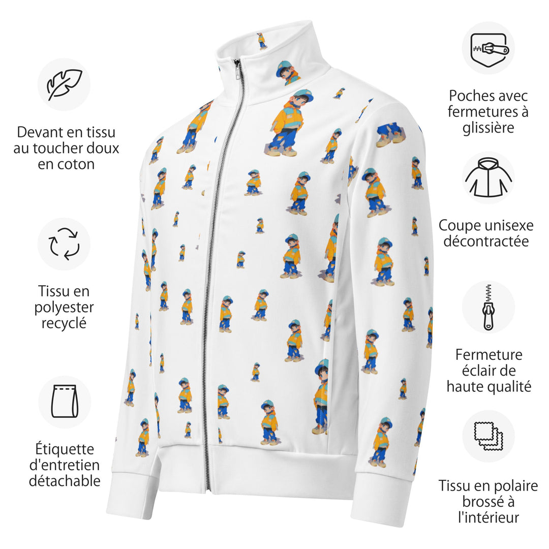 Timmy Unisex Track Jacket for Everyday Wear - Polendo Design timmy unisex track jacket