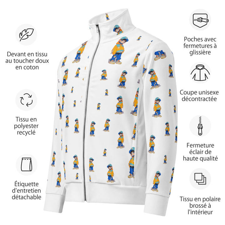 Timmy Unisex Track Jacket for Everyday Wear - Polendo Design timmy unisex track jacket