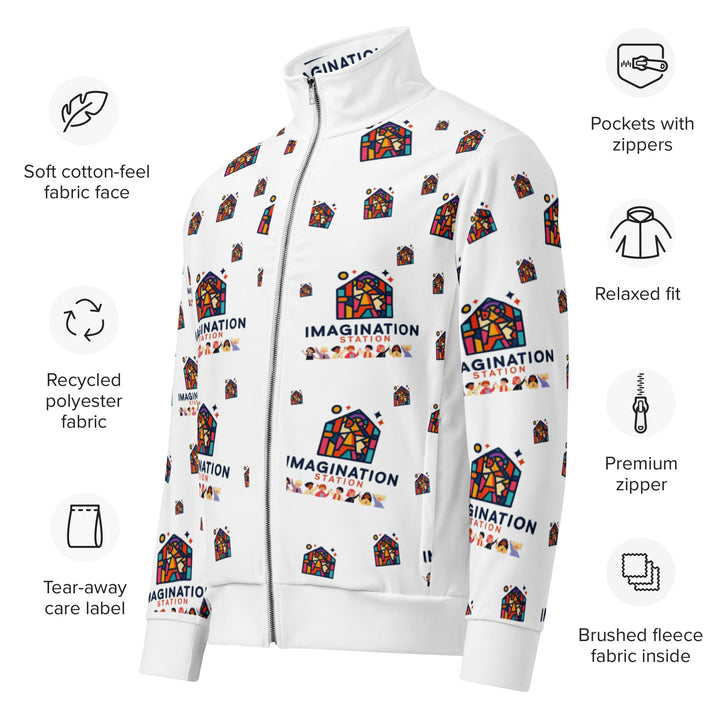 Imagination Station Unisex Track Jacket for Everyday Wear - Polendo Design imagination station unisex track jacket