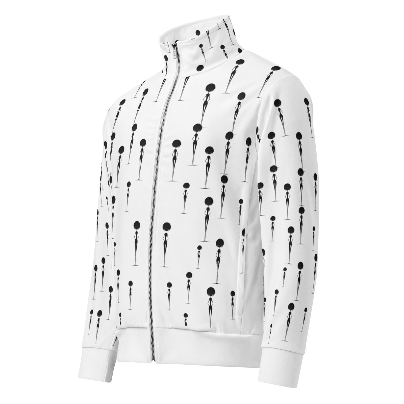 Muted Dialogue Unisex Track Jacket for Everyday Wear - Polendo Design muted dialogue unisex track jacket