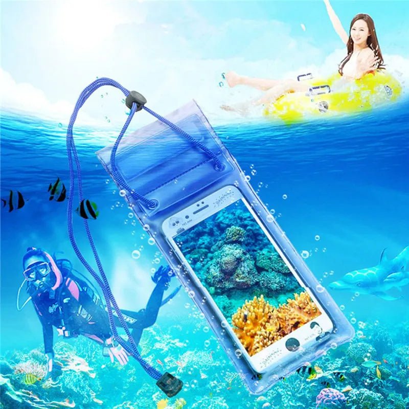 Universal Waterproof Phone Case with Lanyard – Fits iPhone, Samsung &amp; Xiaomi (3.5–6") - Polendo Design
