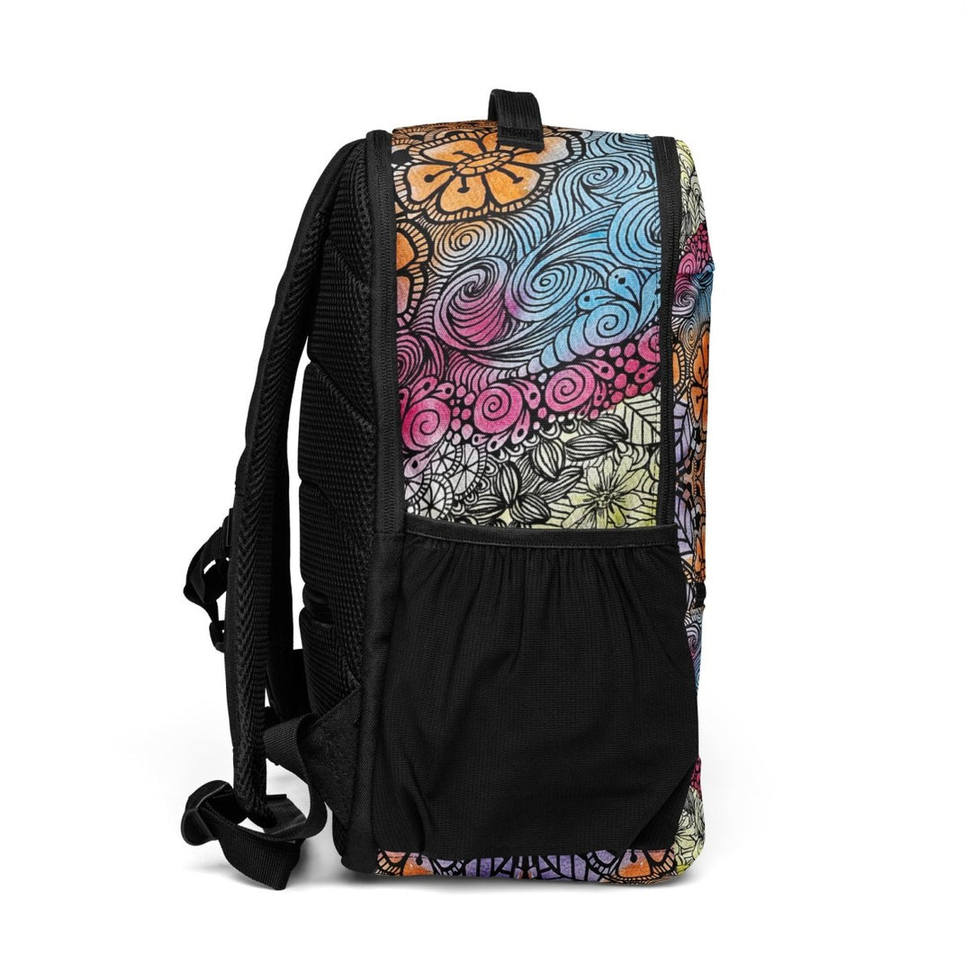 Boho Bloom Stripe Utility Backpack - Polendo Design Boho Bloom Stripe utility backpack