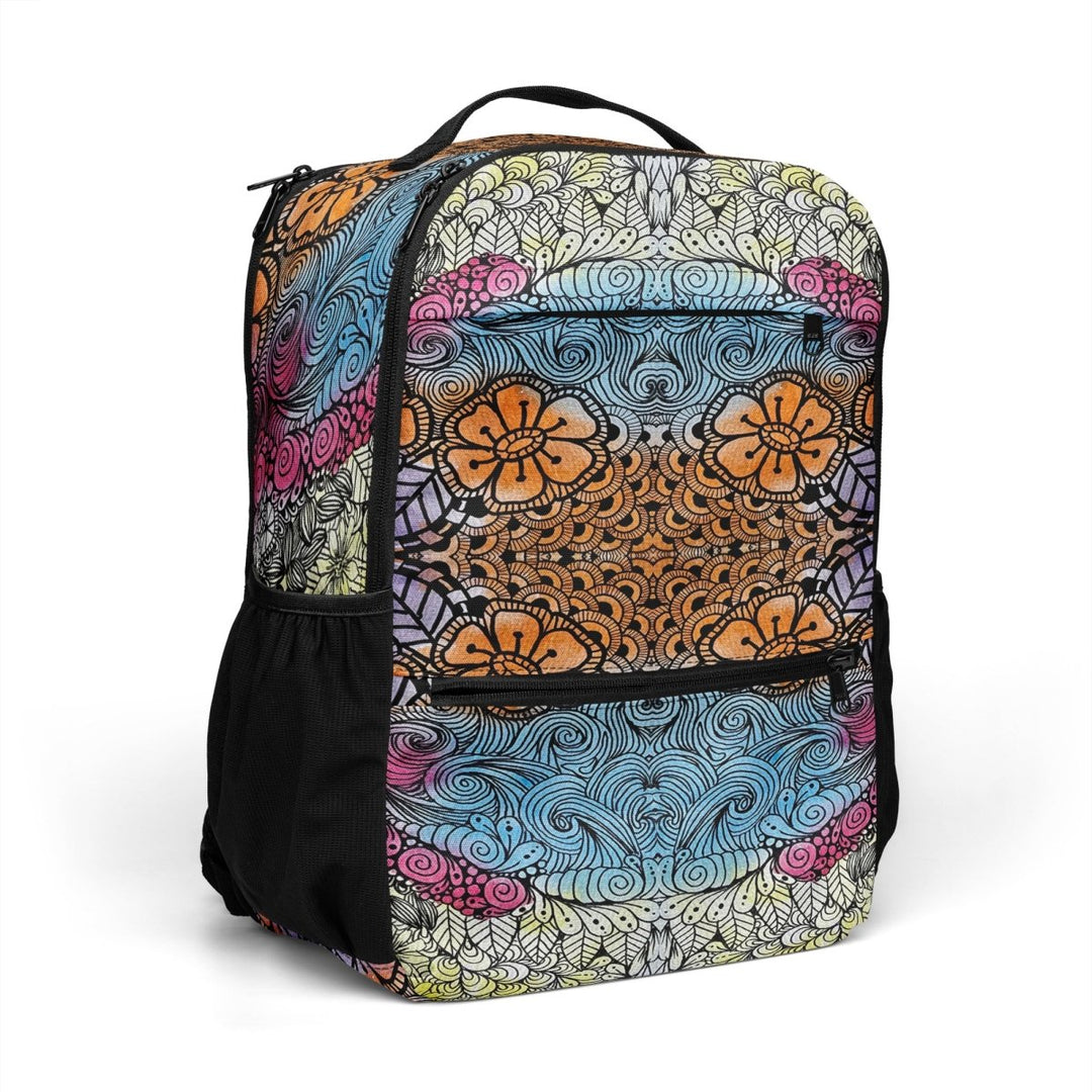 Boho Bloom Stripe Utility Backpack - Polendo Design Boho Bloom Stripe utility backpack