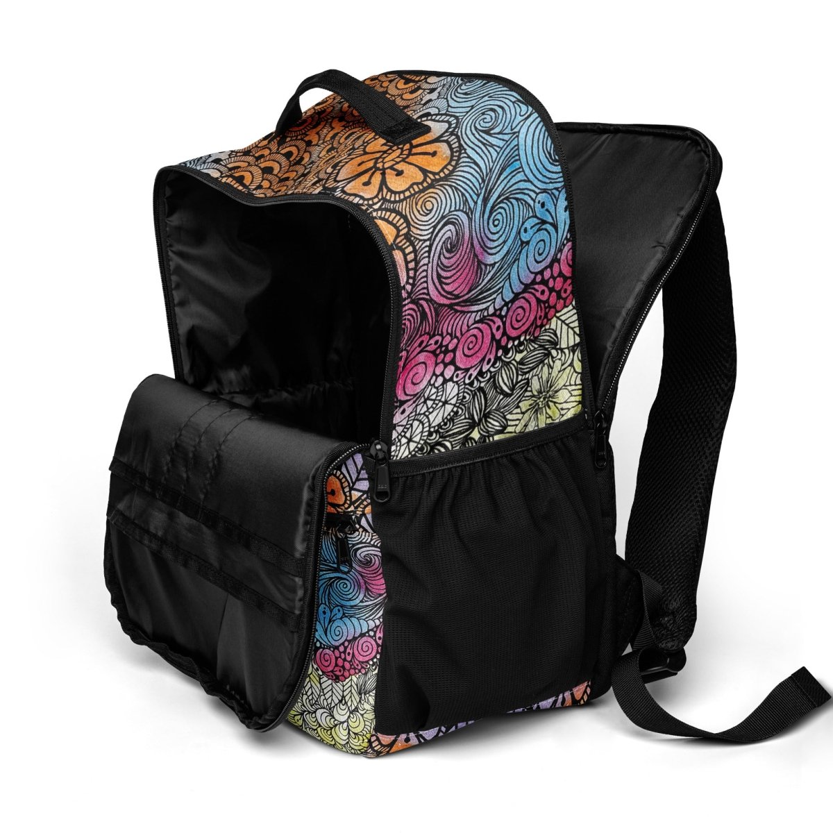 Boho Bloom Stripe Utility Backpack - Polendo Design Boho Bloom Stripe utility backpack