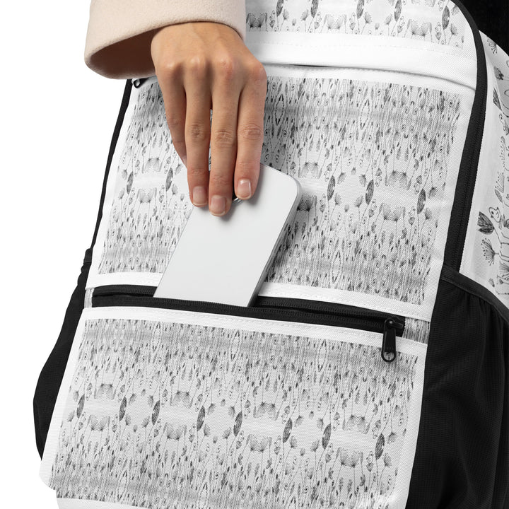 Whisper Garden Backpack – Pattern Utility Backpack - Polendo Design backpack